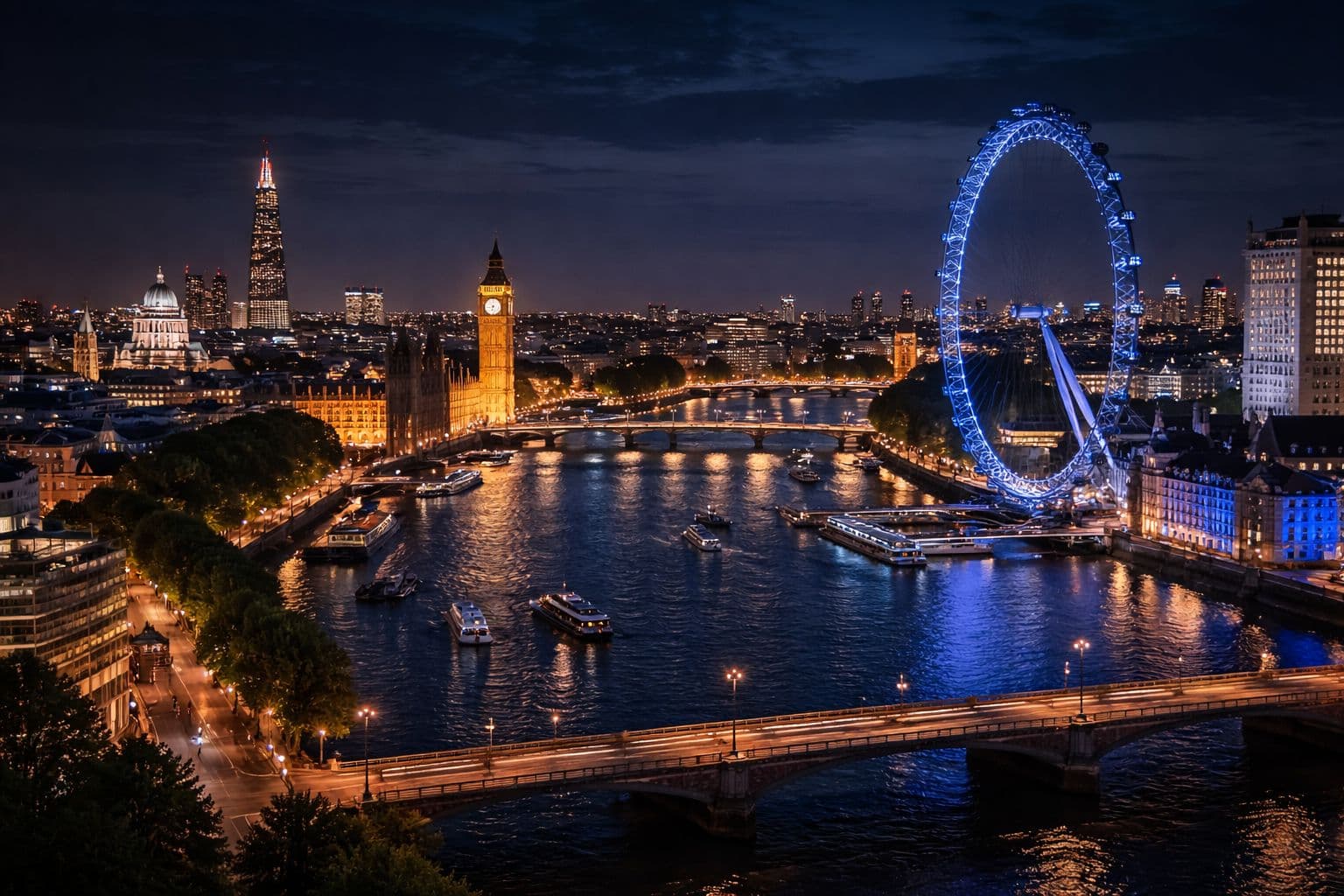 Ocean horizon at golden hour